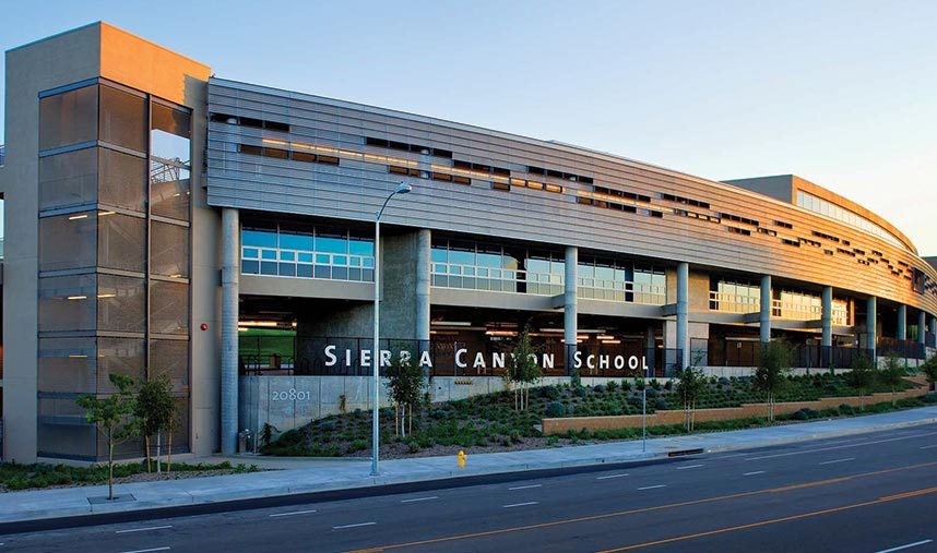 Sierra Canyon Front Of School