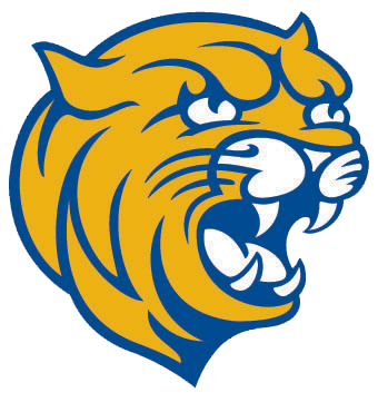 JWU Wildcat head cutout jwupvd volleyball