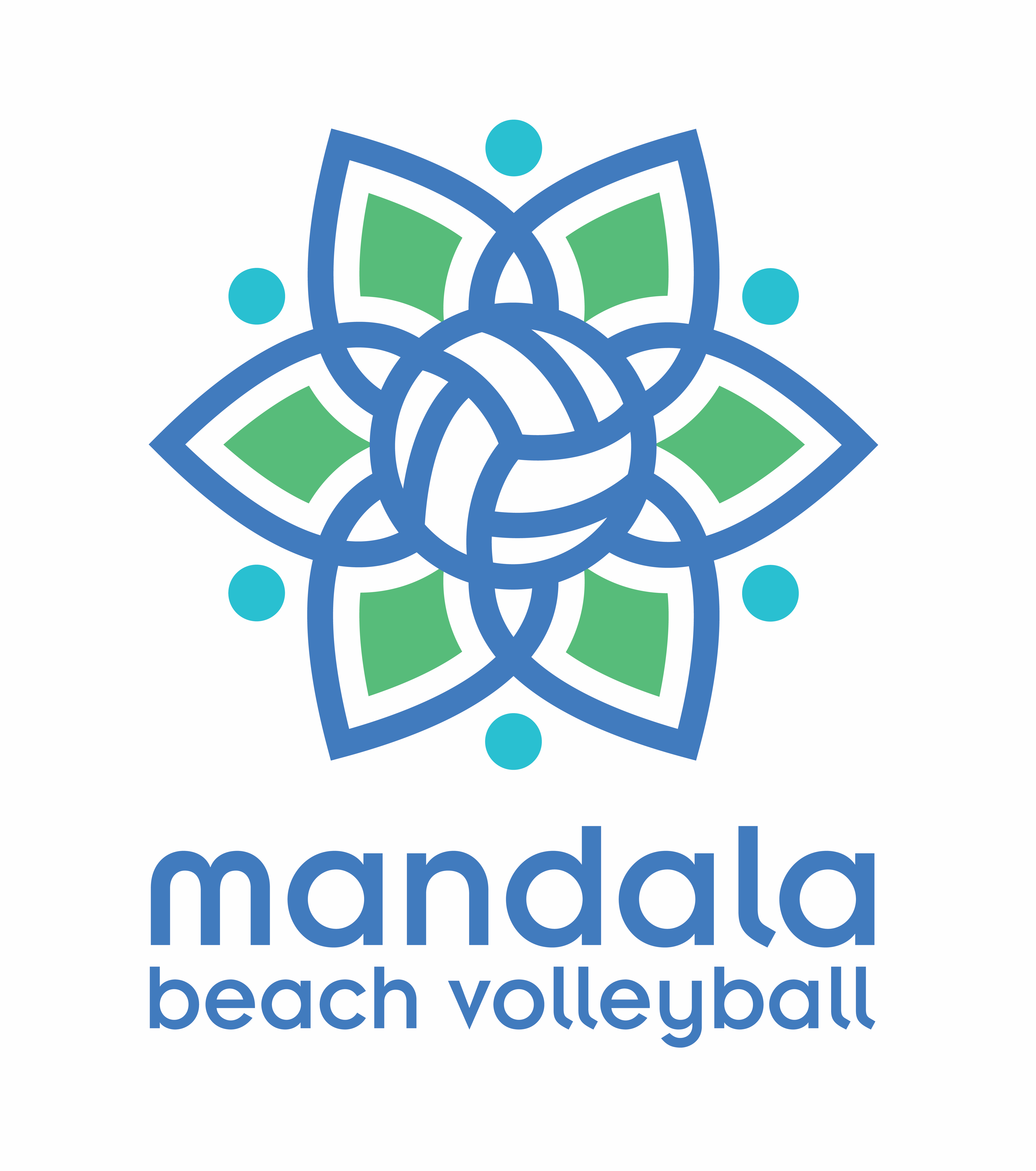 Mandala Beach Volleyball Logo