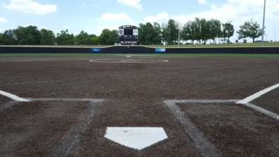 Tom Heath Field from perspective of softball catcher