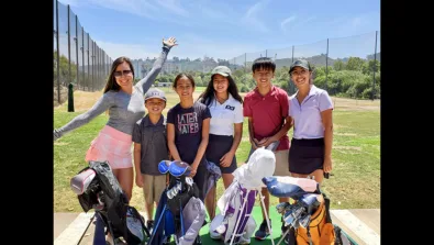 Nike Junior Golf Camp Riverwalk Group Photo