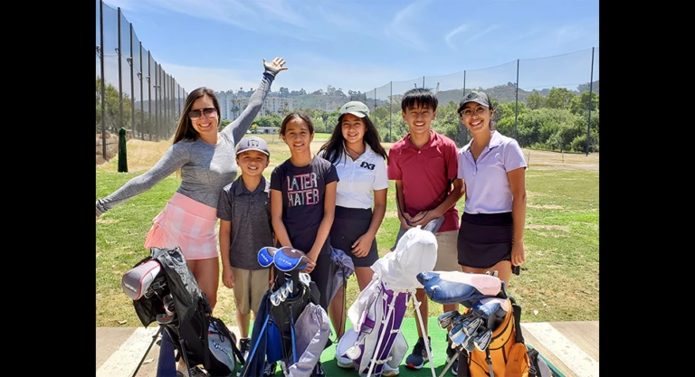 Nike Junior Golf Camp Riverwalk Group Photo